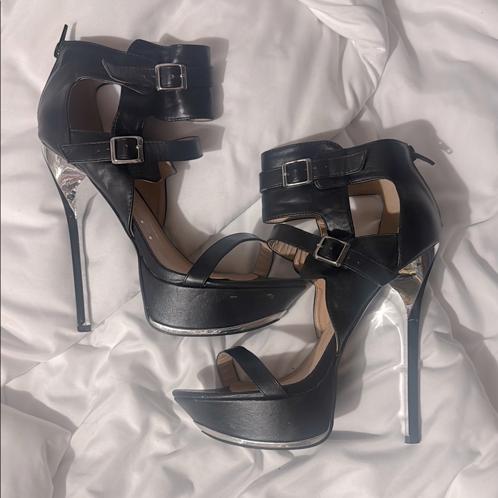 Elegant Black Stiletto Heels